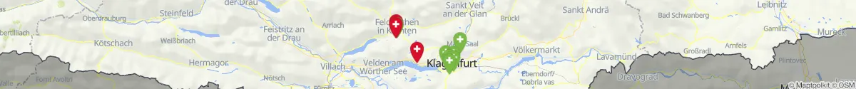 Map view for Pharmacies emergency services nearby Glanegg (Feldkirchen, Kärnten)